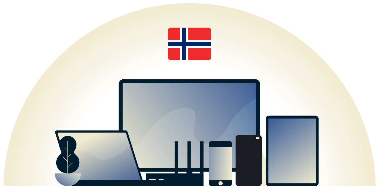 Norwegen-VPN, das eine Vielzahl von Ger&auml;ten sch&uuml;tzt.